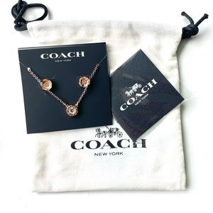 Coach Necklace and Earring set